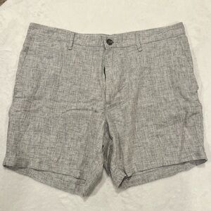 Goodfellow & Co Men’s 36 Every Wear Linen Blend Shorts 7" Inseam Gray